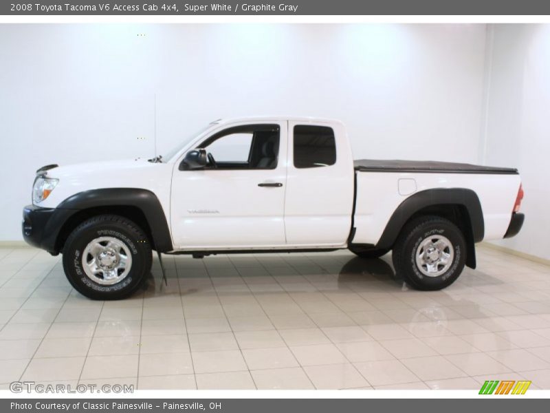 Super White / Graphite Gray 2008 Toyota Tacoma V6 Access Cab 4x4