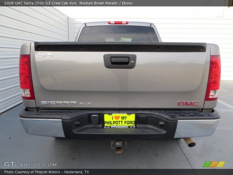 Medium Brown Metallic / Ebony 2008 GMC Sierra 1500 SLE Crew Cab 4x4