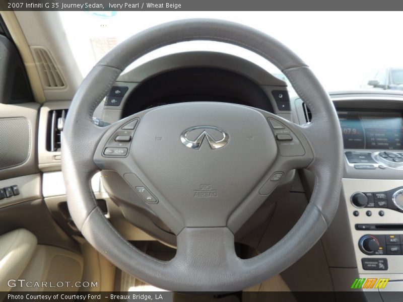 Ivory Pearl / Wheat Beige 2007 Infiniti G 35 Journey Sedan