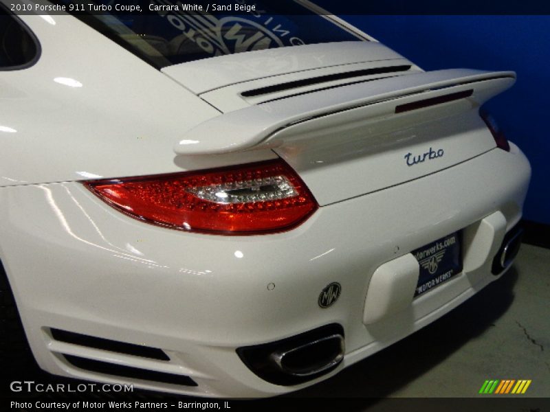 Carrara White / Sand Beige 2010 Porsche 911 Turbo Coupe