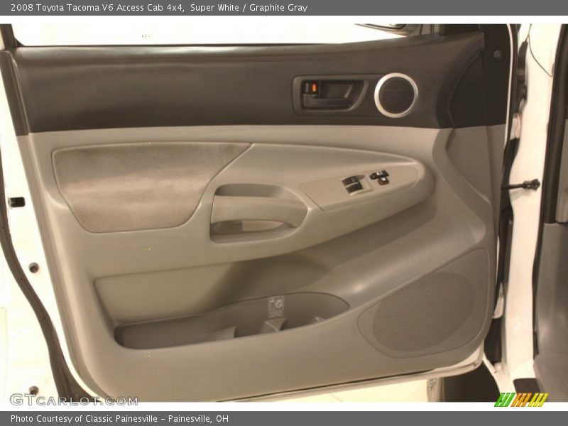 Super White / Graphite Gray 2008 Toyota Tacoma V6 Access Cab 4x4