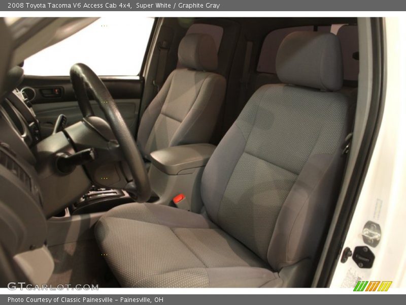Super White / Graphite Gray 2008 Toyota Tacoma V6 Access Cab 4x4