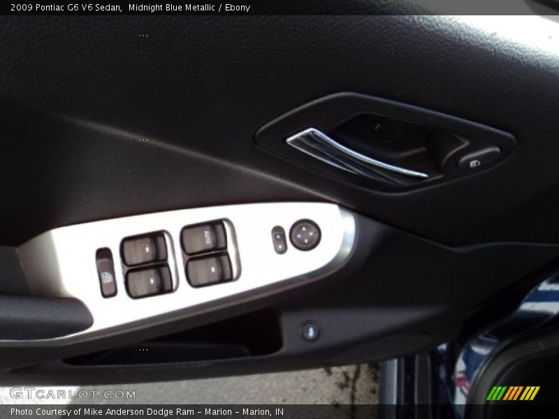 Midnight Blue Metallic / Ebony 2009 Pontiac G6 V6 Sedan