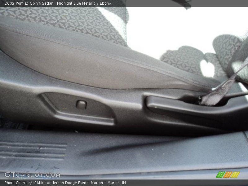 Midnight Blue Metallic / Ebony 2009 Pontiac G6 V6 Sedan