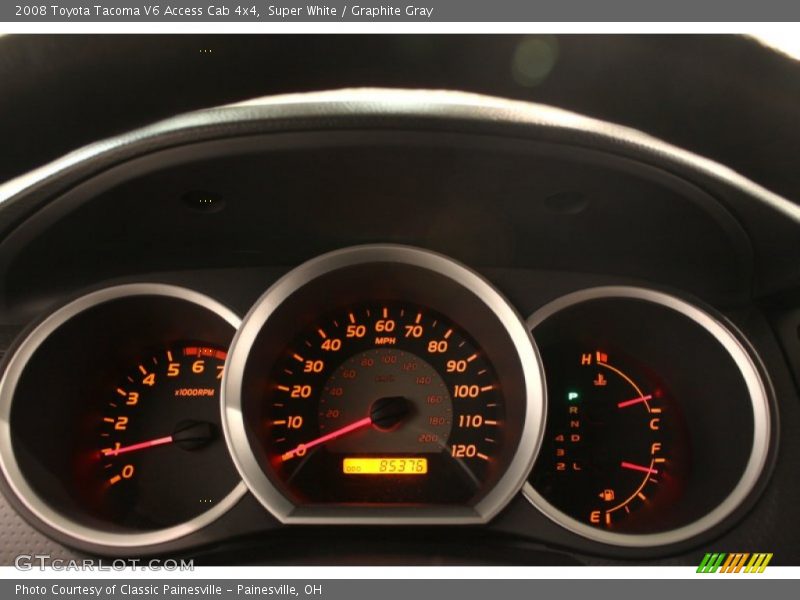 Super White / Graphite Gray 2008 Toyota Tacoma V6 Access Cab 4x4