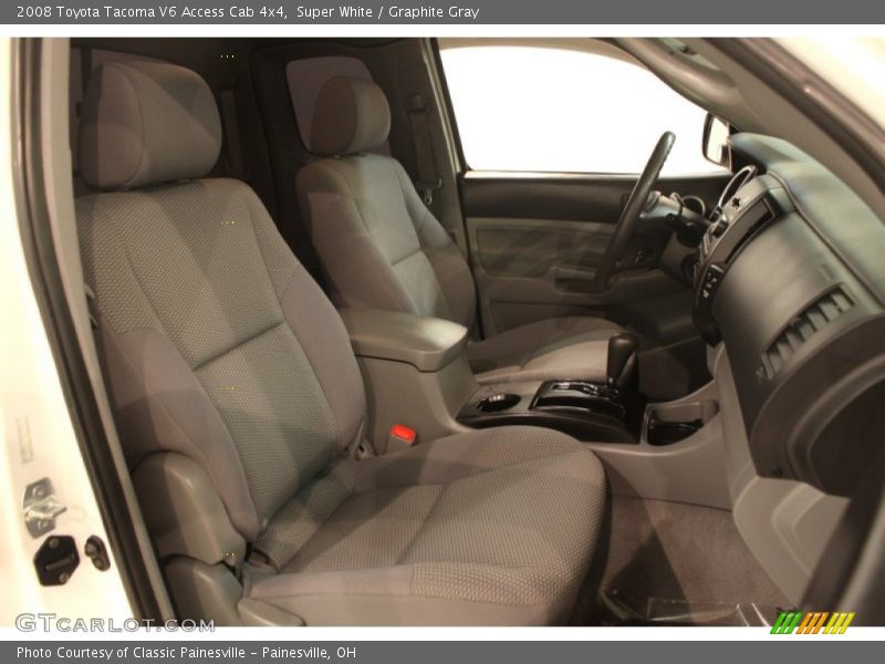Super White / Graphite Gray 2008 Toyota Tacoma V6 Access Cab 4x4