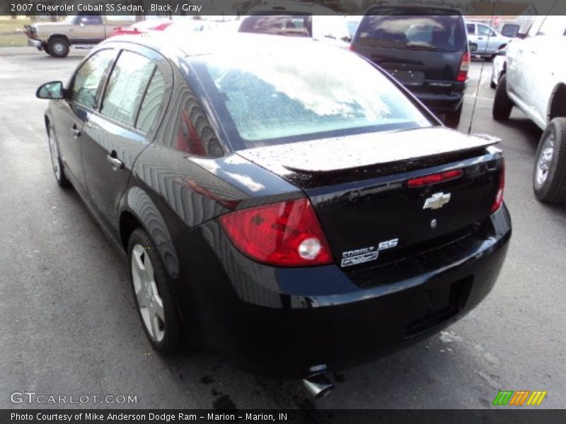 Black / Gray 2007 Chevrolet Cobalt SS Sedan