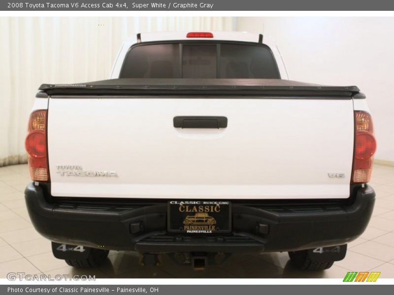 Super White / Graphite Gray 2008 Toyota Tacoma V6 Access Cab 4x4