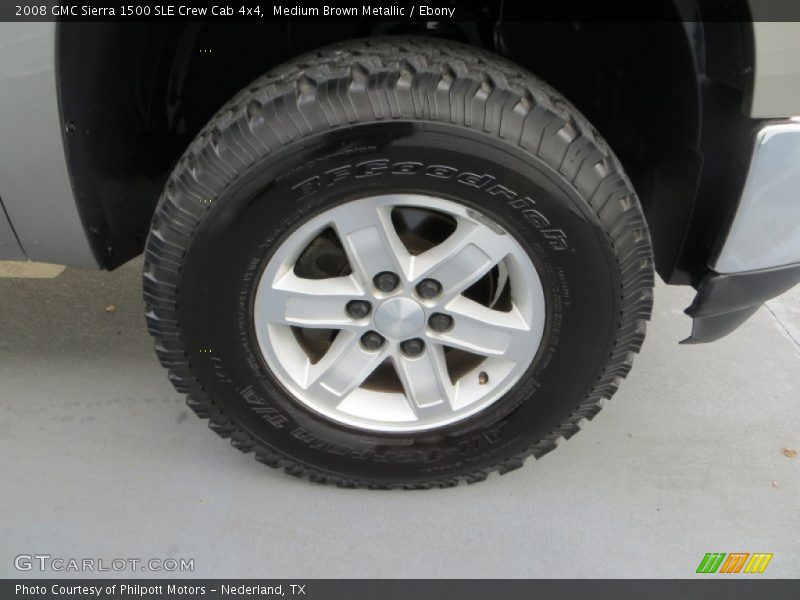 Medium Brown Metallic / Ebony 2008 GMC Sierra 1500 SLE Crew Cab 4x4