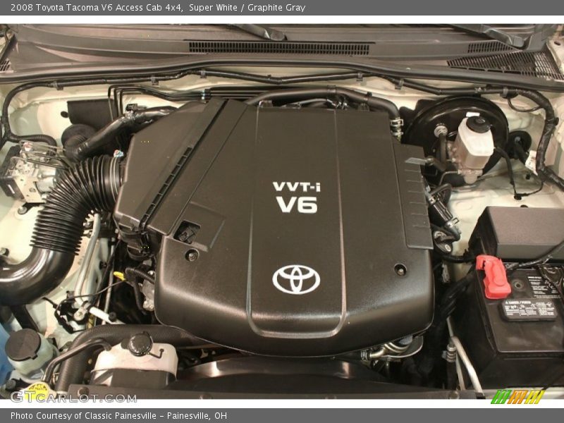 Super White / Graphite Gray 2008 Toyota Tacoma V6 Access Cab 4x4