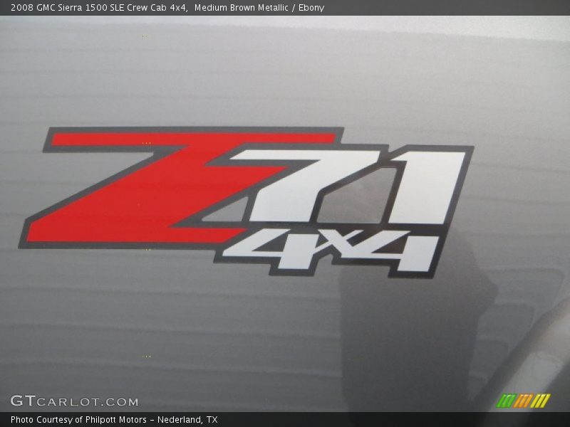 Medium Brown Metallic / Ebony 2008 GMC Sierra 1500 SLE Crew Cab 4x4