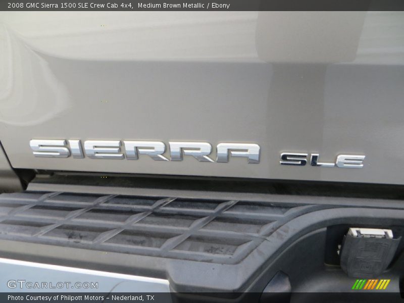 Medium Brown Metallic / Ebony 2008 GMC Sierra 1500 SLE Crew Cab 4x4