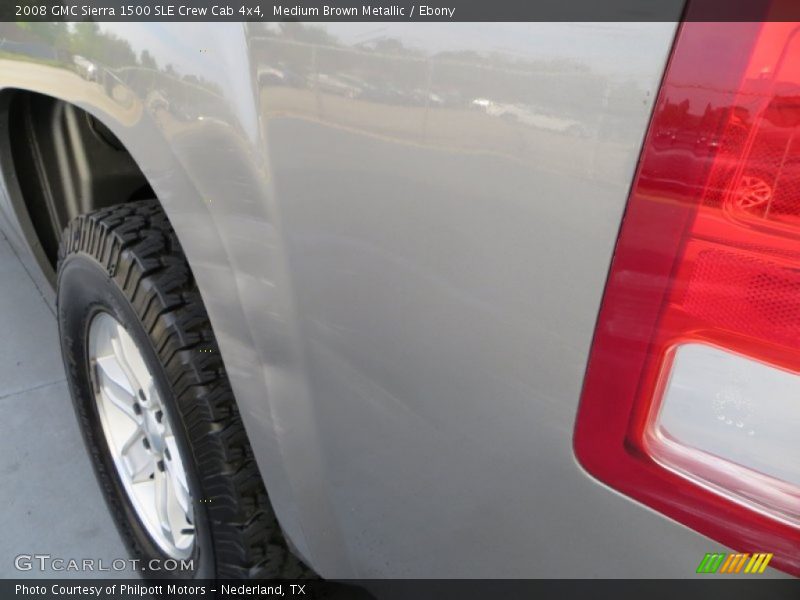 Medium Brown Metallic / Ebony 2008 GMC Sierra 1500 SLE Crew Cab 4x4