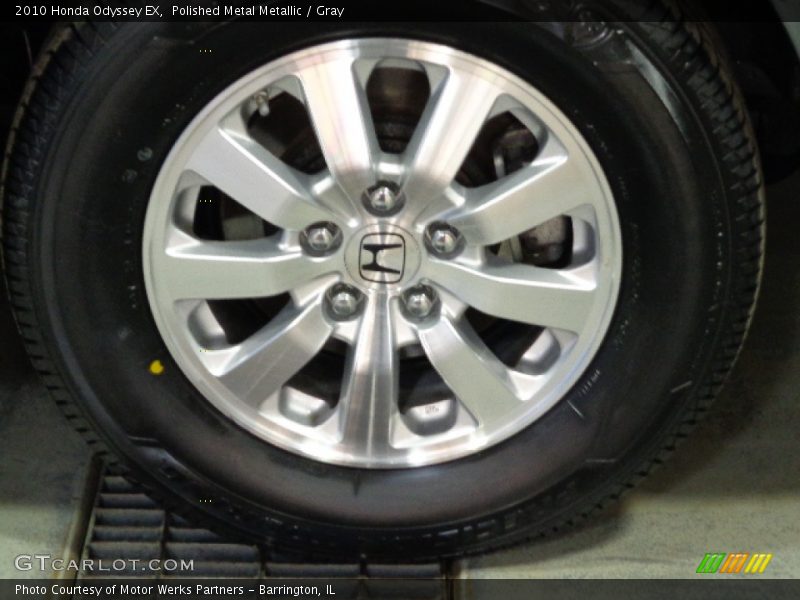 Polished Metal Metallic / Gray 2010 Honda Odyssey EX
