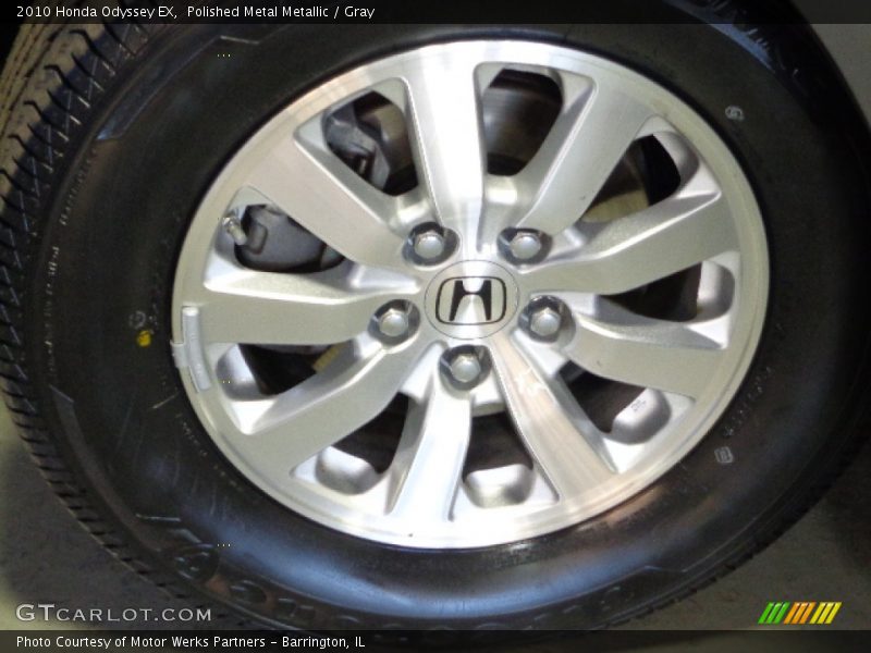 Polished Metal Metallic / Gray 2010 Honda Odyssey EX