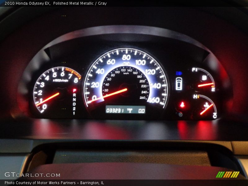 Polished Metal Metallic / Gray 2010 Honda Odyssey EX