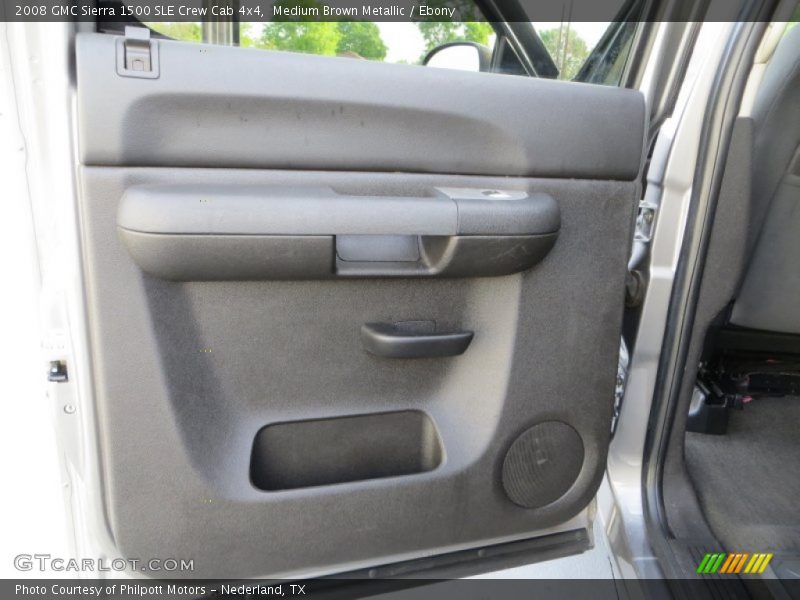 Medium Brown Metallic / Ebony 2008 GMC Sierra 1500 SLE Crew Cab 4x4