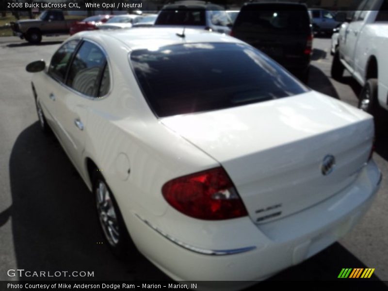 White Opal / Neutral 2008 Buick LaCrosse CXL