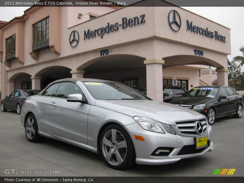Iridium Silver Metallic / Black 2011 Mercedes-Benz E 550 Cabriolet