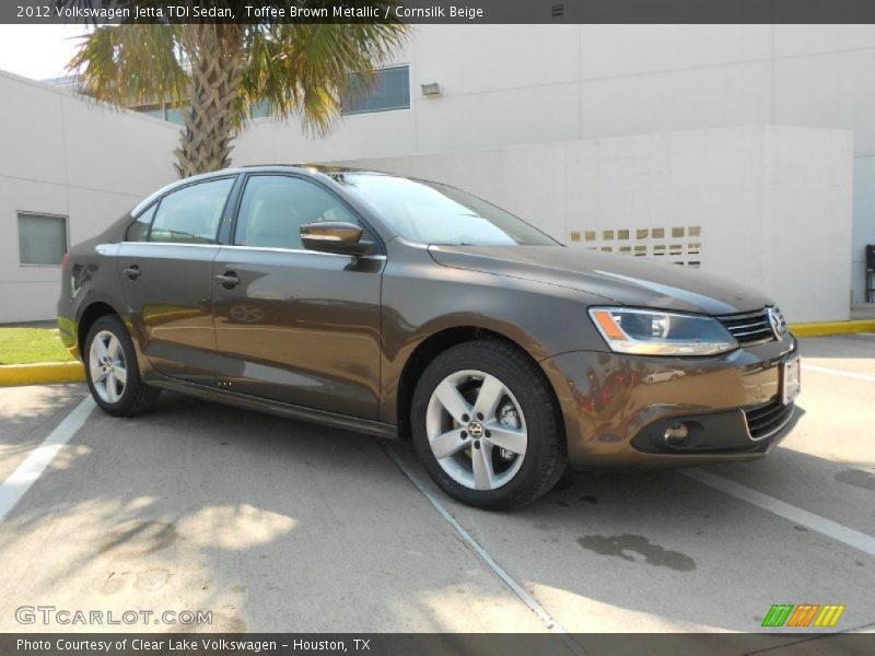 Toffee Brown Metallic / Cornsilk Beige 2012 Volkswagen Jetta TDI Sedan