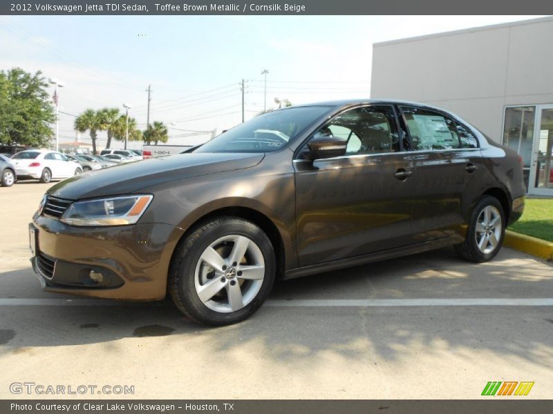 Toffee Brown Metallic / Cornsilk Beige 2012 Volkswagen Jetta TDI Sedan