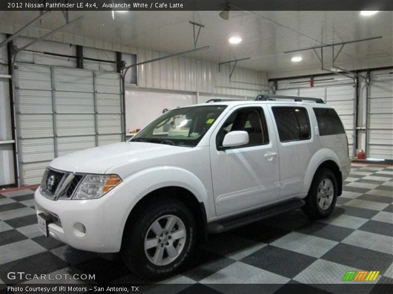 Avalanche White / Cafe Latte 2012 Nissan Pathfinder LE 4x4