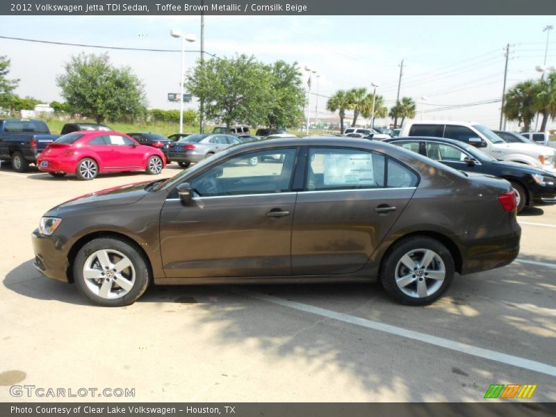 Toffee Brown Metallic / Cornsilk Beige 2012 Volkswagen Jetta TDI Sedan