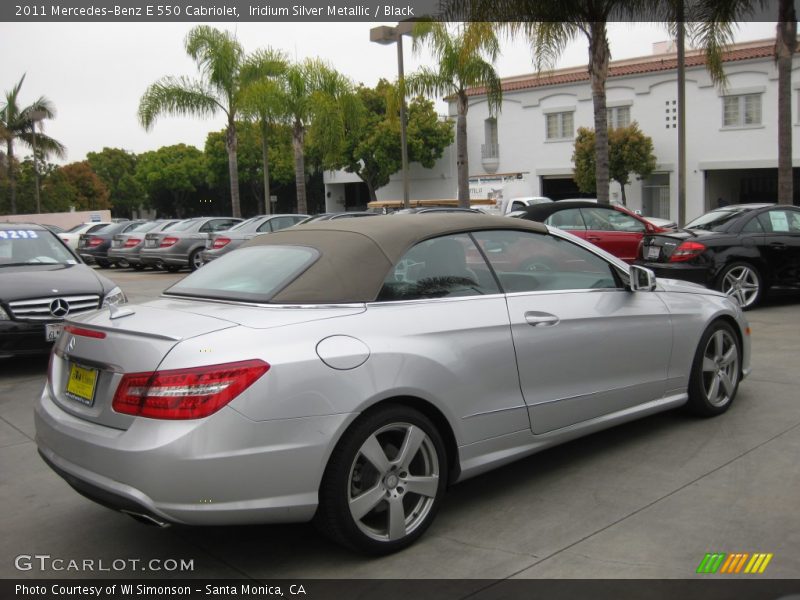 Iridium Silver Metallic / Black 2011 Mercedes-Benz E 550 Cabriolet