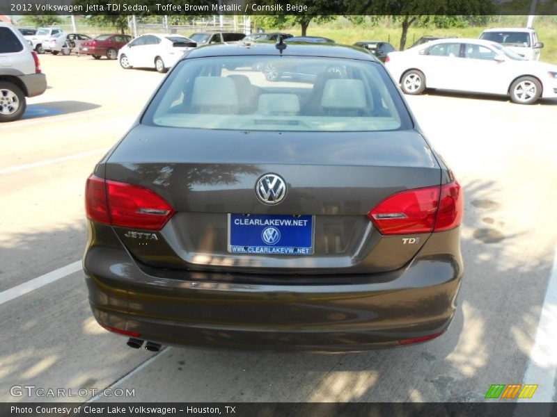 Toffee Brown Metallic / Cornsilk Beige 2012 Volkswagen Jetta TDI Sedan