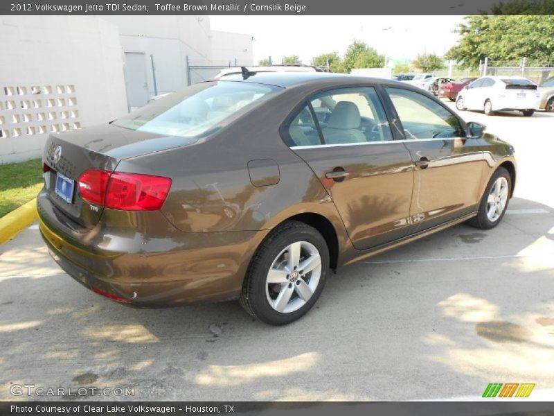 Toffee Brown Metallic / Cornsilk Beige 2012 Volkswagen Jetta TDI Sedan