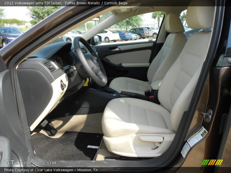 Toffee Brown Metallic / Cornsilk Beige 2012 Volkswagen Jetta TDI Sedan