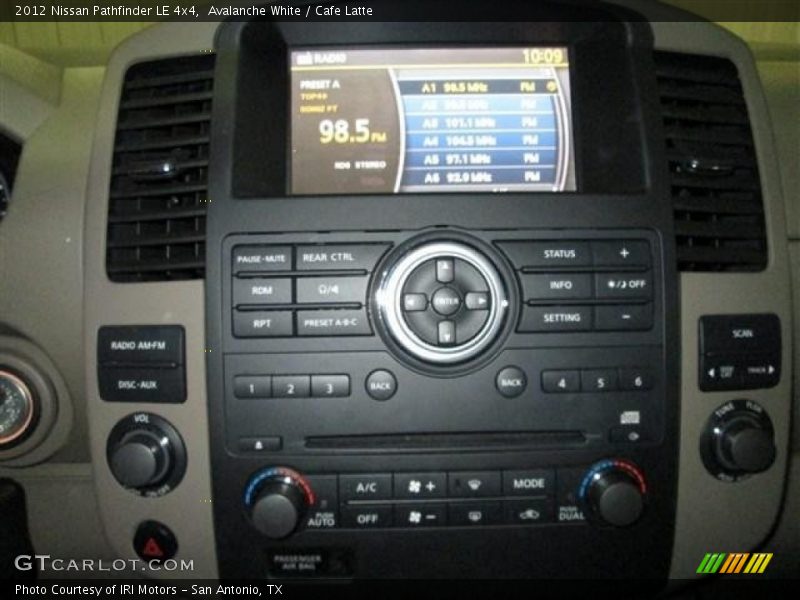 Avalanche White / Cafe Latte 2012 Nissan Pathfinder LE 4x4