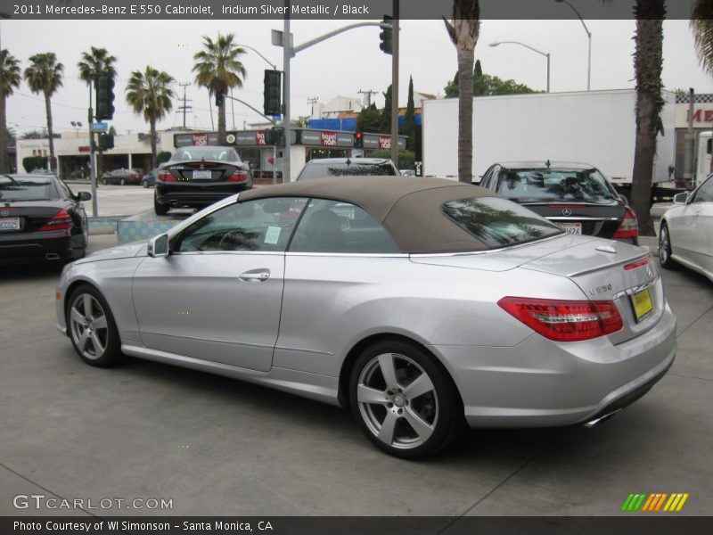 Iridium Silver Metallic / Black 2011 Mercedes-Benz E 550 Cabriolet