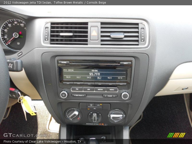 Toffee Brown Metallic / Cornsilk Beige 2012 Volkswagen Jetta TDI Sedan