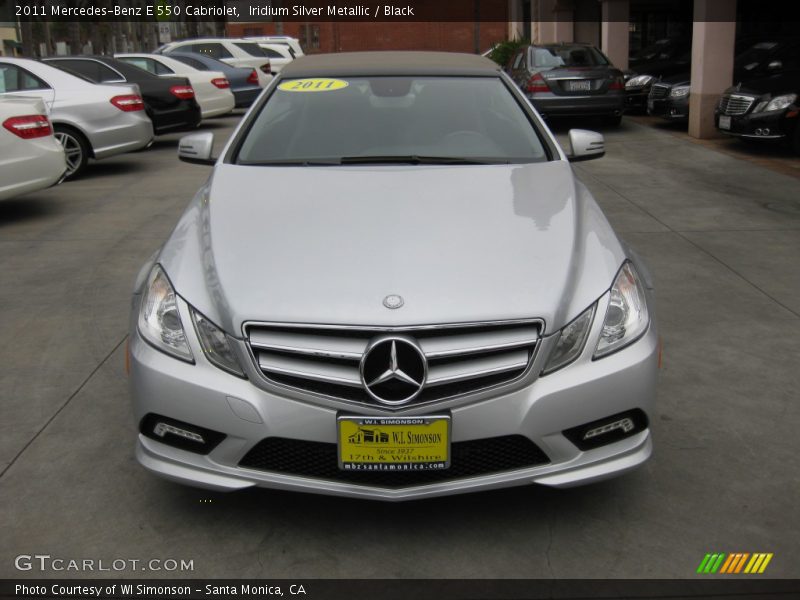 Iridium Silver Metallic / Black 2011 Mercedes-Benz E 550 Cabriolet