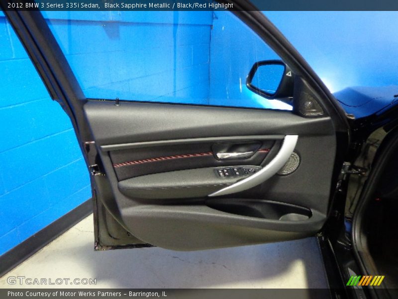 Black Sapphire Metallic / Black/Red Highlight 2012 BMW 3 Series 335i Sedan