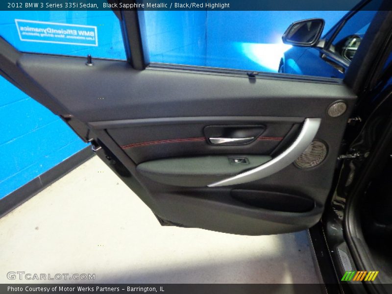 Black Sapphire Metallic / Black/Red Highlight 2012 BMW 3 Series 335i Sedan