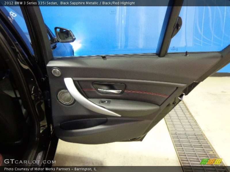 Black Sapphire Metallic / Black/Red Highlight 2012 BMW 3 Series 335i Sedan