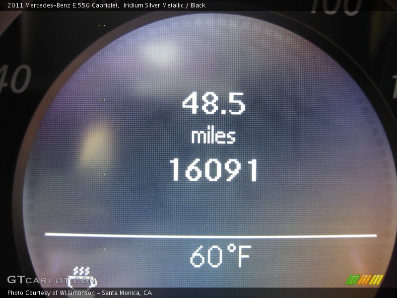 Iridium Silver Metallic / Black 2011 Mercedes-Benz E 550 Cabriolet