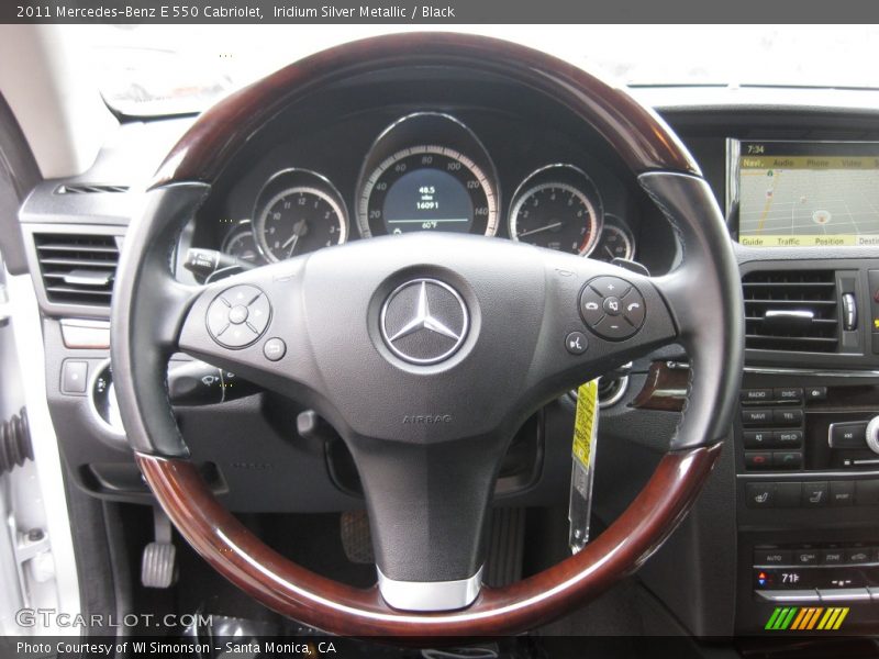Iridium Silver Metallic / Black 2011 Mercedes-Benz E 550 Cabriolet