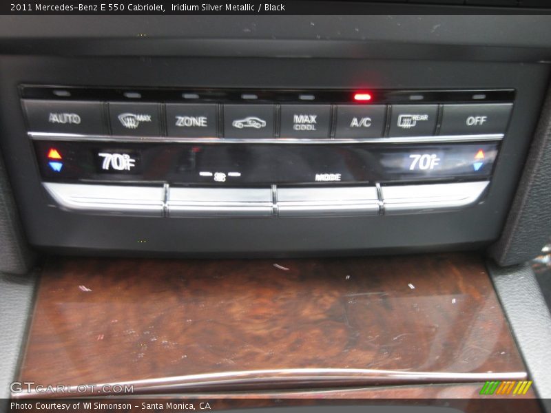 Iridium Silver Metallic / Black 2011 Mercedes-Benz E 550 Cabriolet