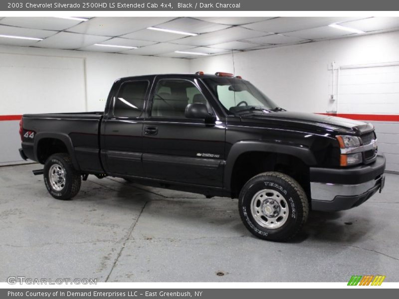 Black / Dark Charcoal 2003 Chevrolet Silverado 2500HD LS Extended Cab 4x4
