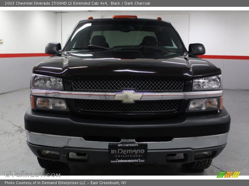 Black / Dark Charcoal 2003 Chevrolet Silverado 2500HD LS Extended Cab 4x4