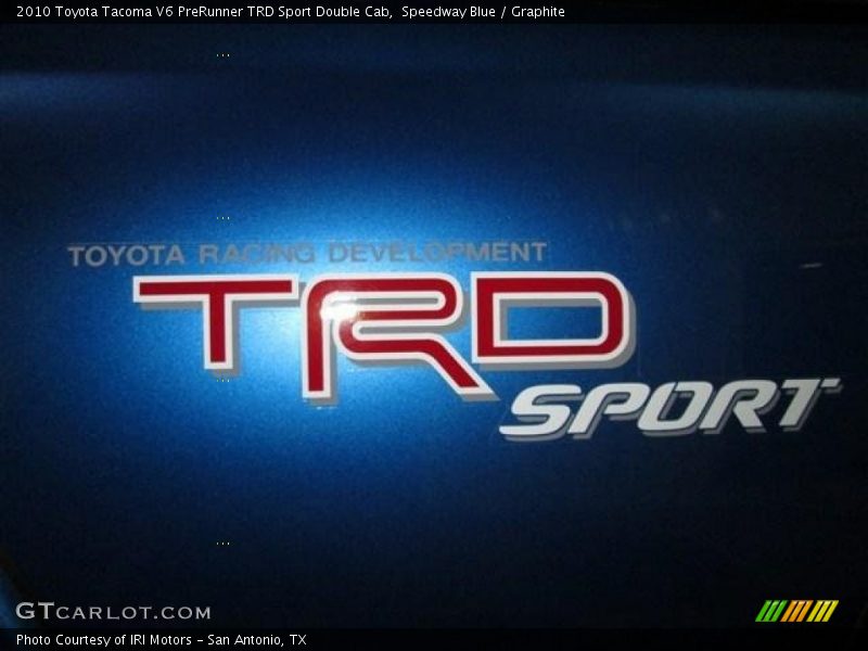 Speedway Blue / Graphite 2010 Toyota Tacoma V6 PreRunner TRD Sport Double Cab