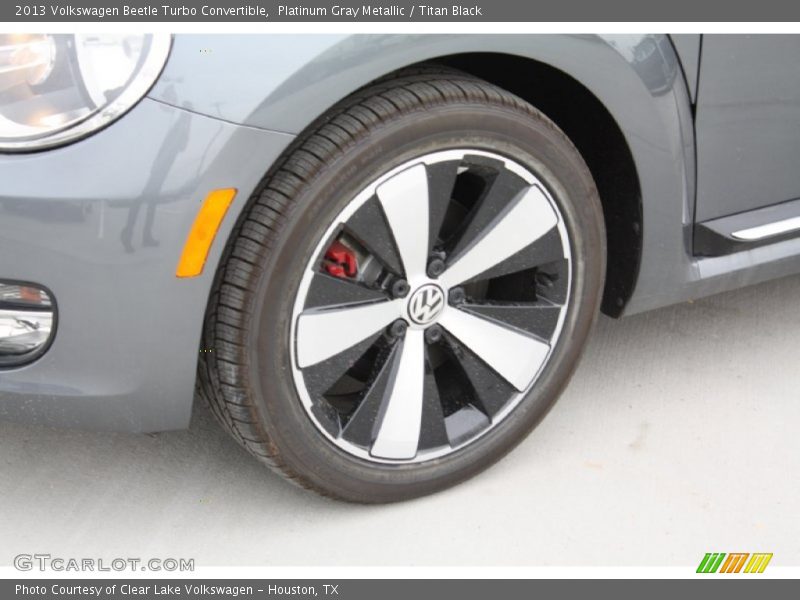 Platinum Gray Metallic / Titan Black 2013 Volkswagen Beetle Turbo Convertible
