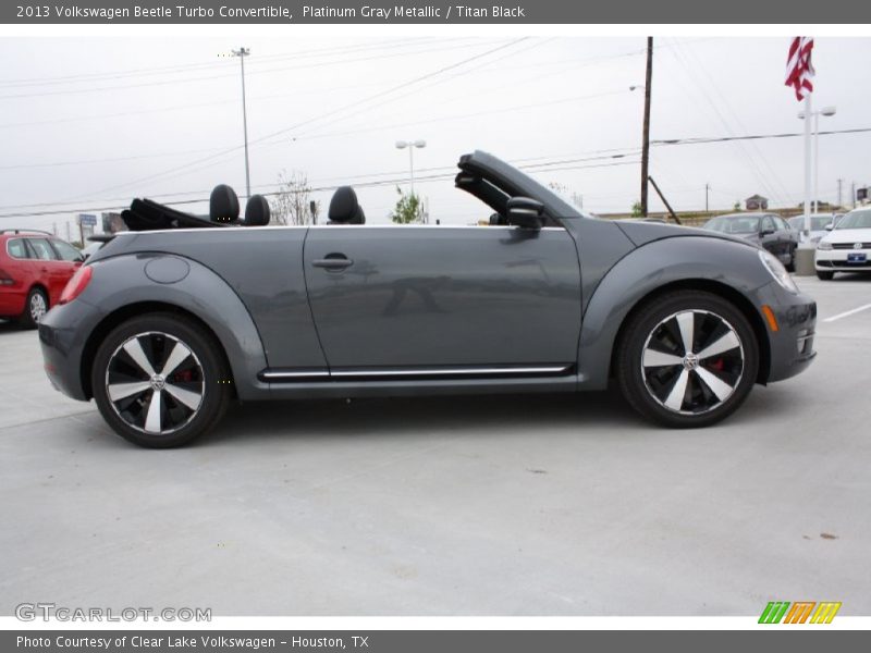 Platinum Gray Metallic / Titan Black 2013 Volkswagen Beetle Turbo Convertible