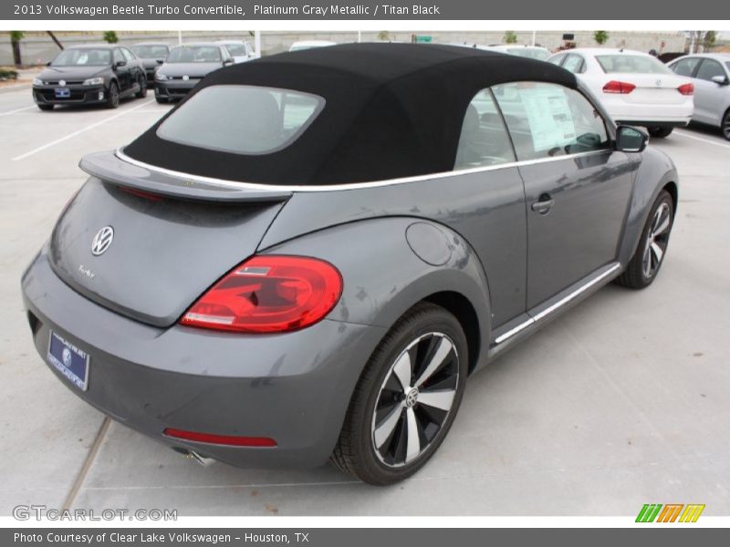 Platinum Gray Metallic / Titan Black 2013 Volkswagen Beetle Turbo Convertible