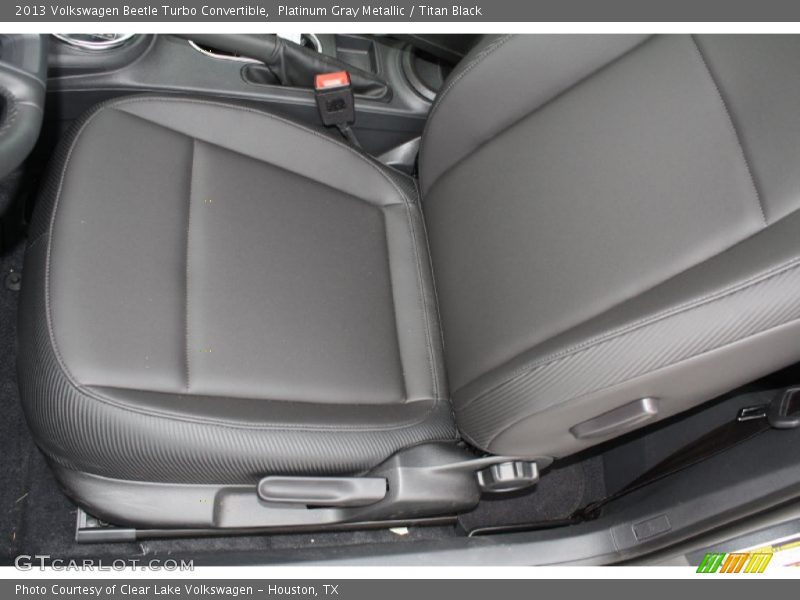 Platinum Gray Metallic / Titan Black 2013 Volkswagen Beetle Turbo Convertible
