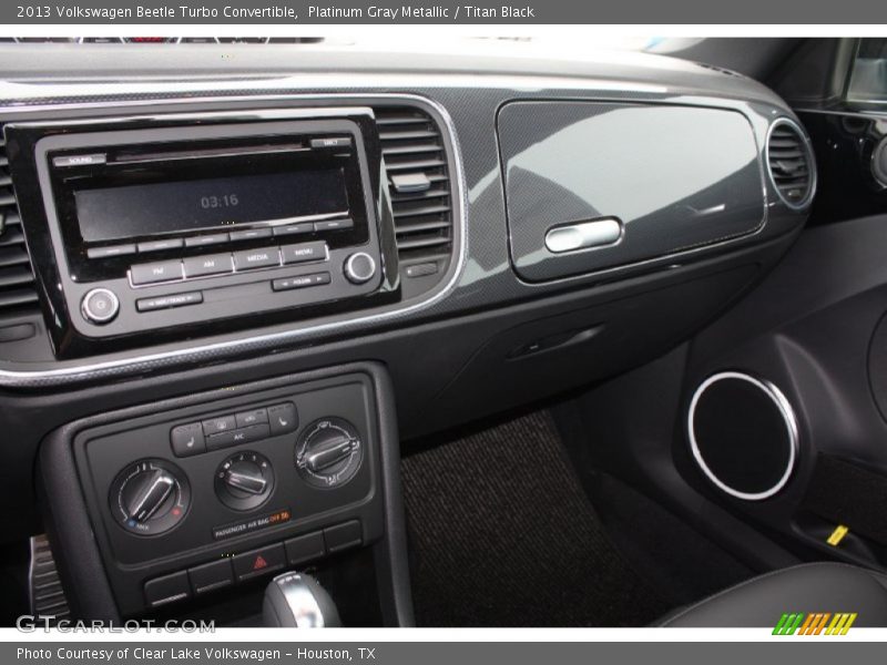 Platinum Gray Metallic / Titan Black 2013 Volkswagen Beetle Turbo Convertible