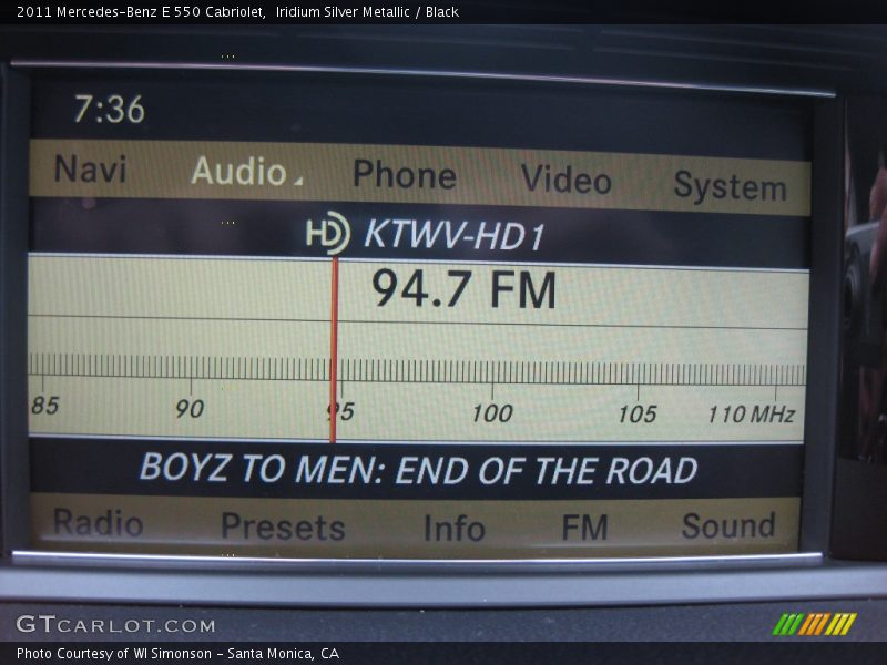 Iridium Silver Metallic / Black 2011 Mercedes-Benz E 550 Cabriolet